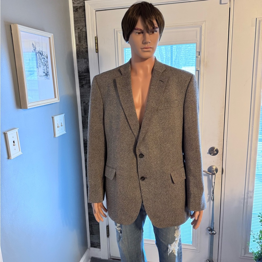 Men's Stafford Classic Fit‎ Merino Wool Sports Coat SZ 46R